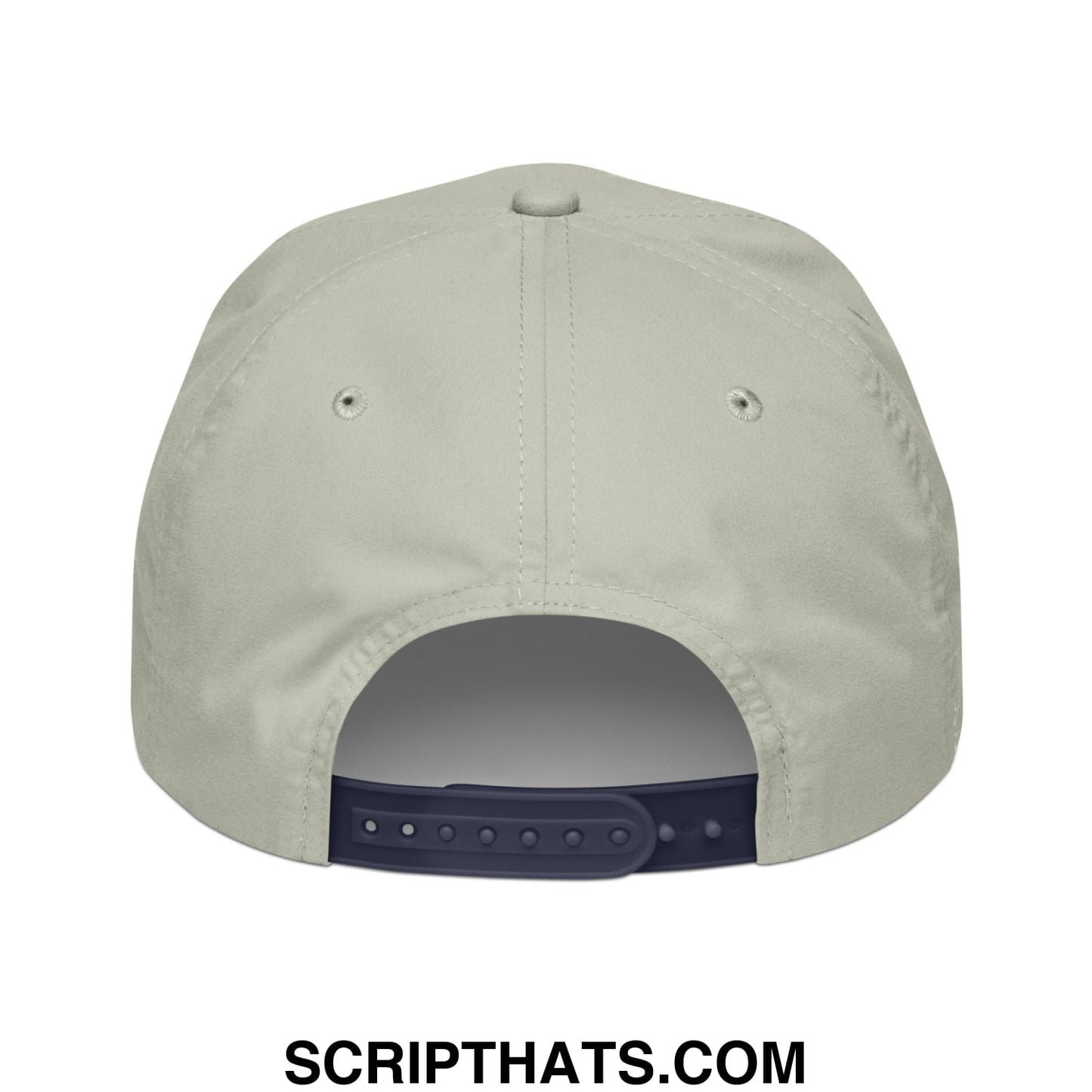 Peach Embroidered Golf Rope Hat Lt Gray Navy