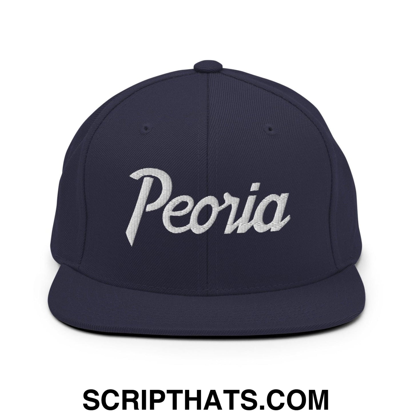 Peoria Script Snapback Hat Navy