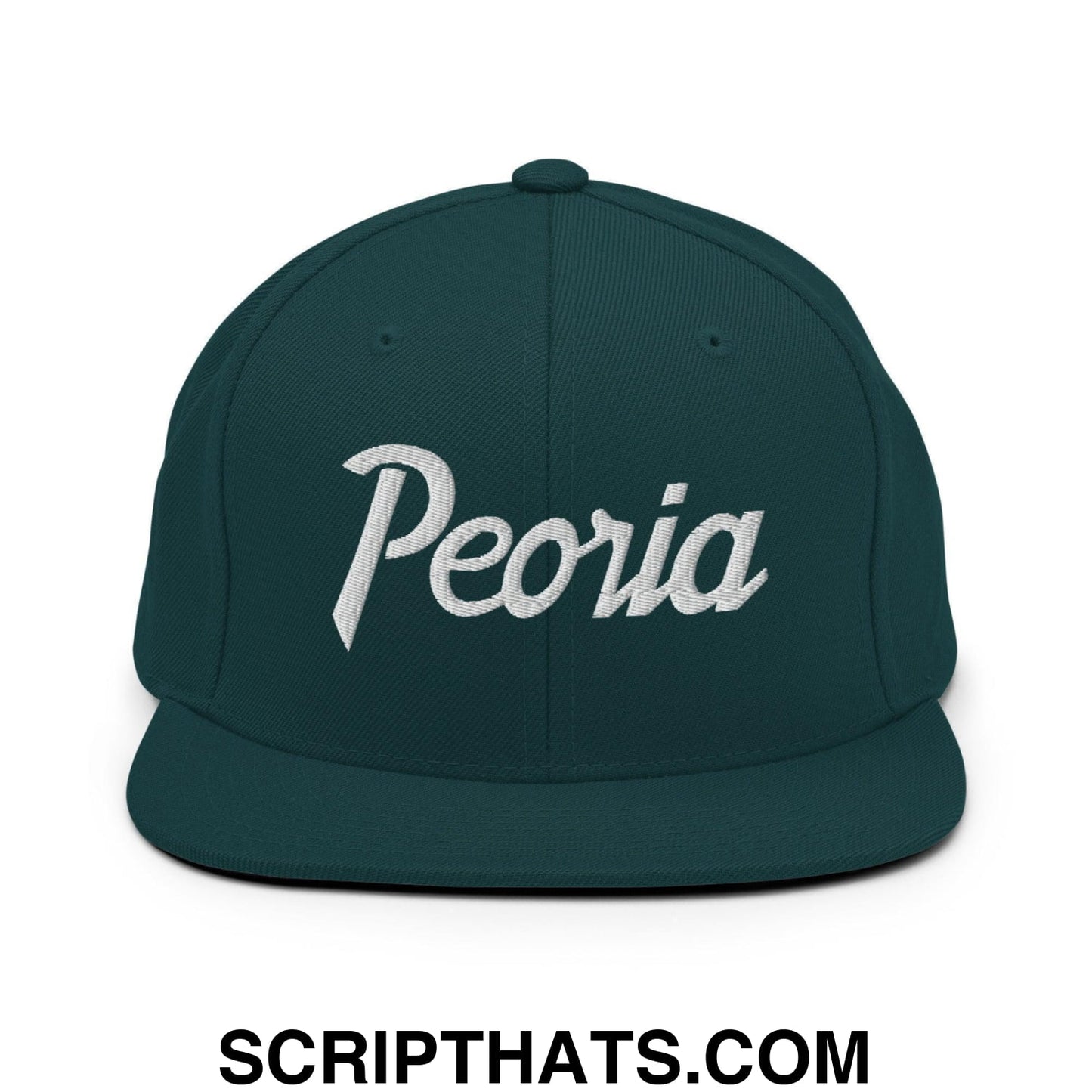 Peoria Script Snapback Hat Spruce