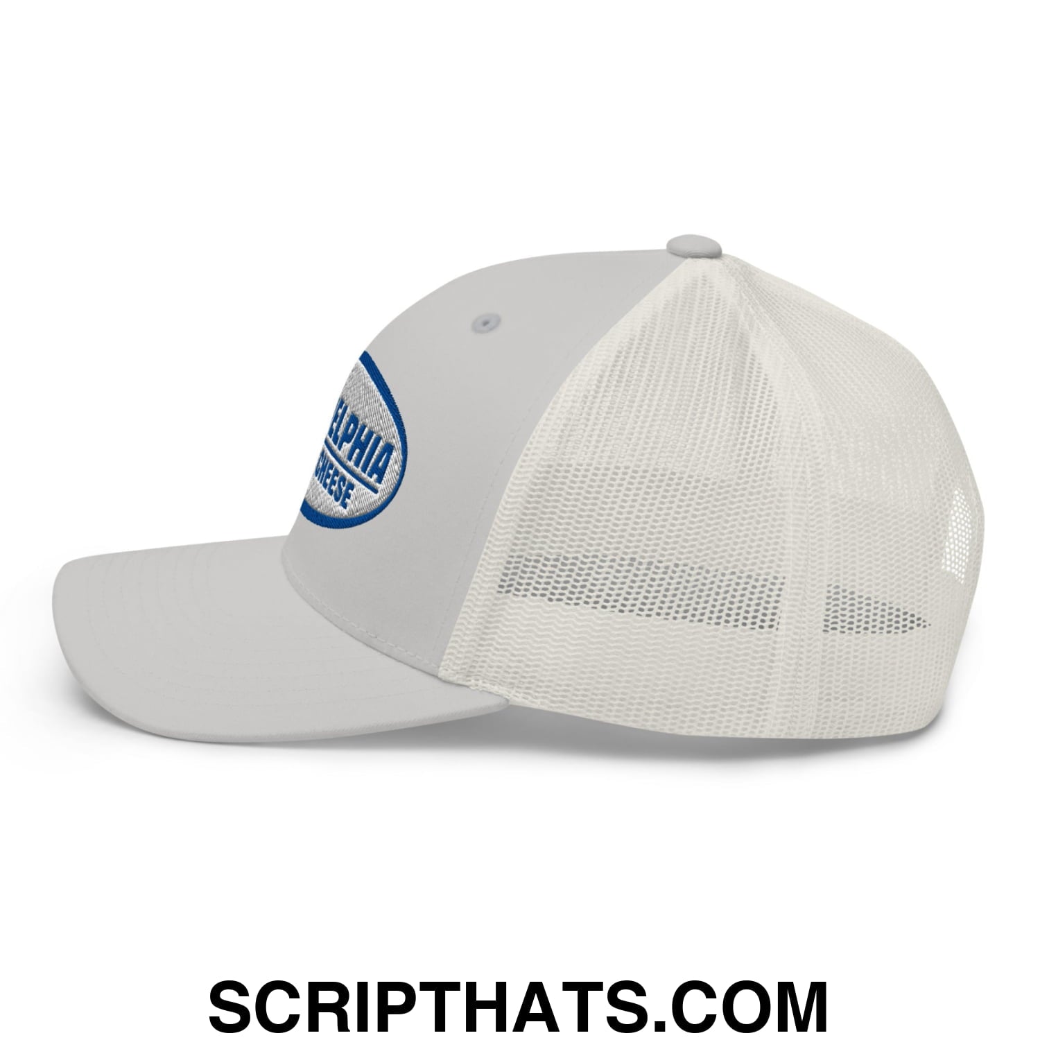 Philadelphia Cream Cheese Embroidered Mesh Trucker Hat Silver