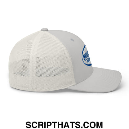 Philadelphia Cream Cheese Embroidered Mesh Trucker Hat Silver