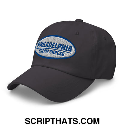 Philadelphia Cream Cheese Embroidered Unstructured Dad Hat Dark Grey