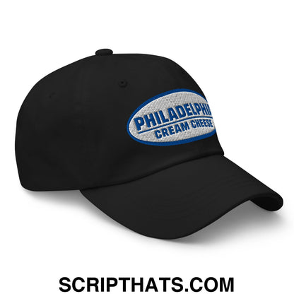 Philadelphia Cream Cheese Embroidered Unstructured Dad Hat Black