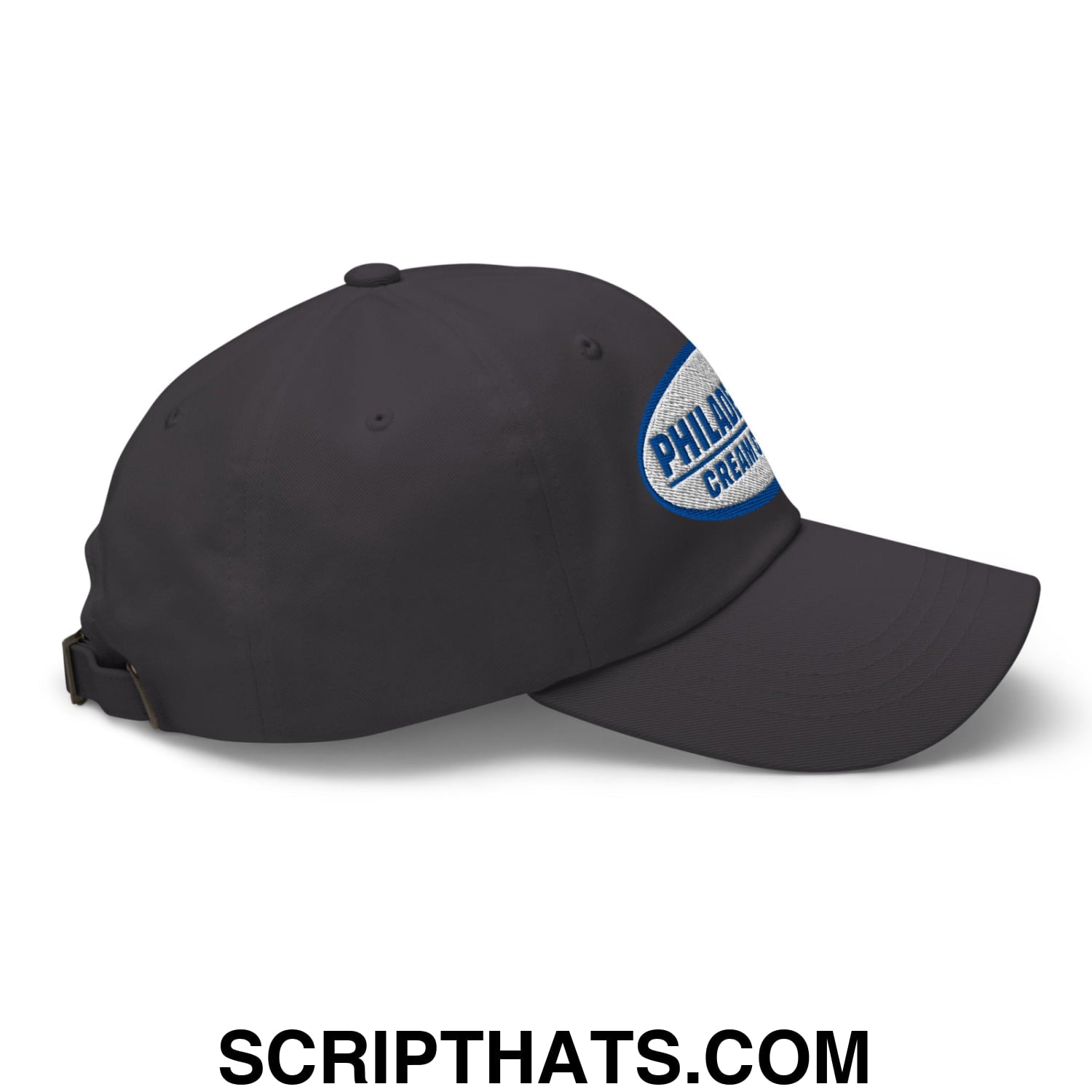 Philadelphia Cream Cheese Embroidered Unstructured Dad Hat Dark Grey