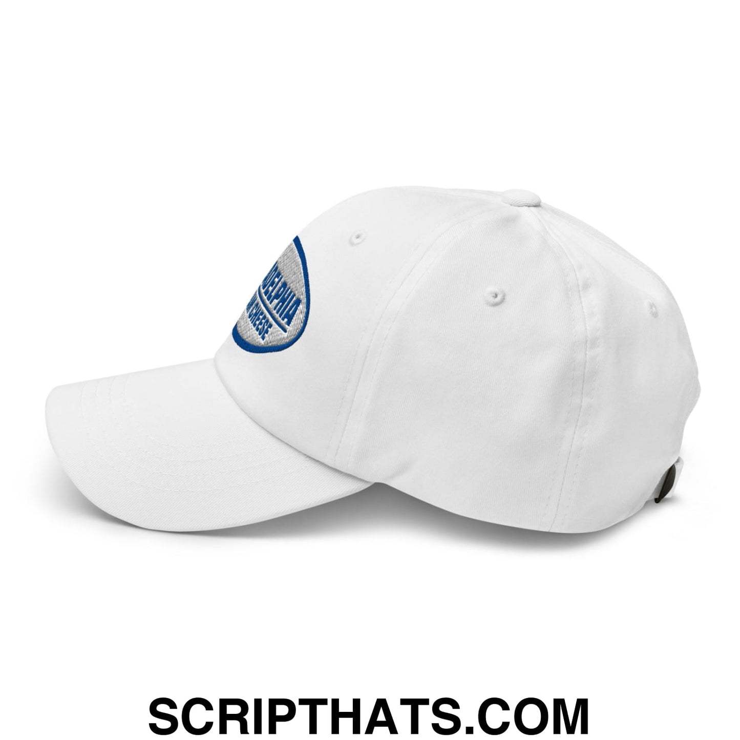 Philadelphia Cream Cheese Embroidered Unstructured Dad Hat White
