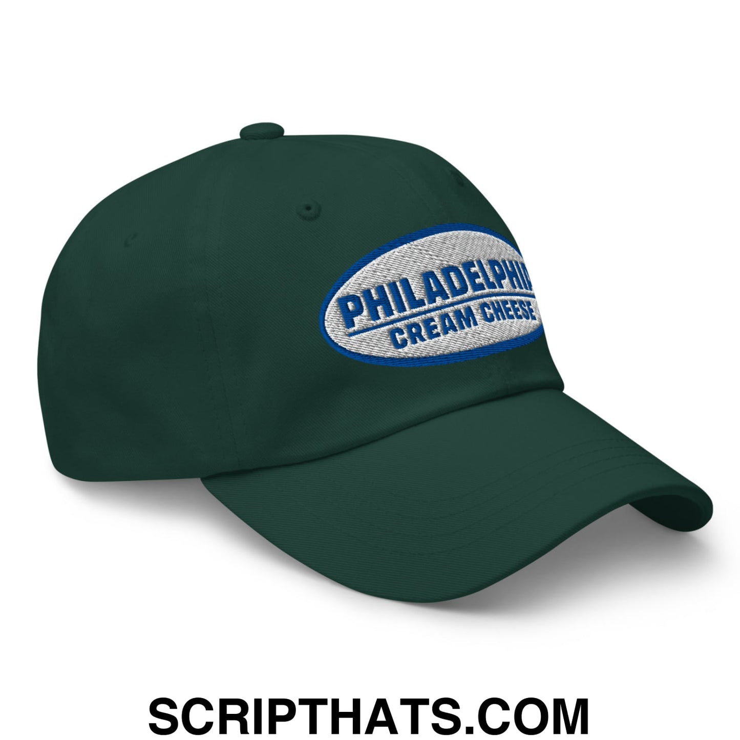 Philadelphia Cream Cheese Embroidered Unstructured Dad Hat Spruce