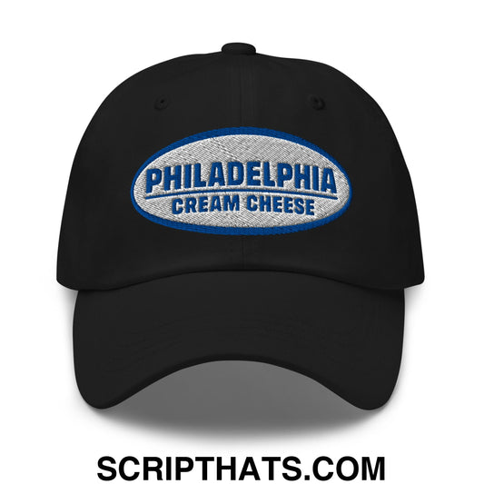 Philadelphia Cream Cheese Embroidered Unstructured Dad Hat Black