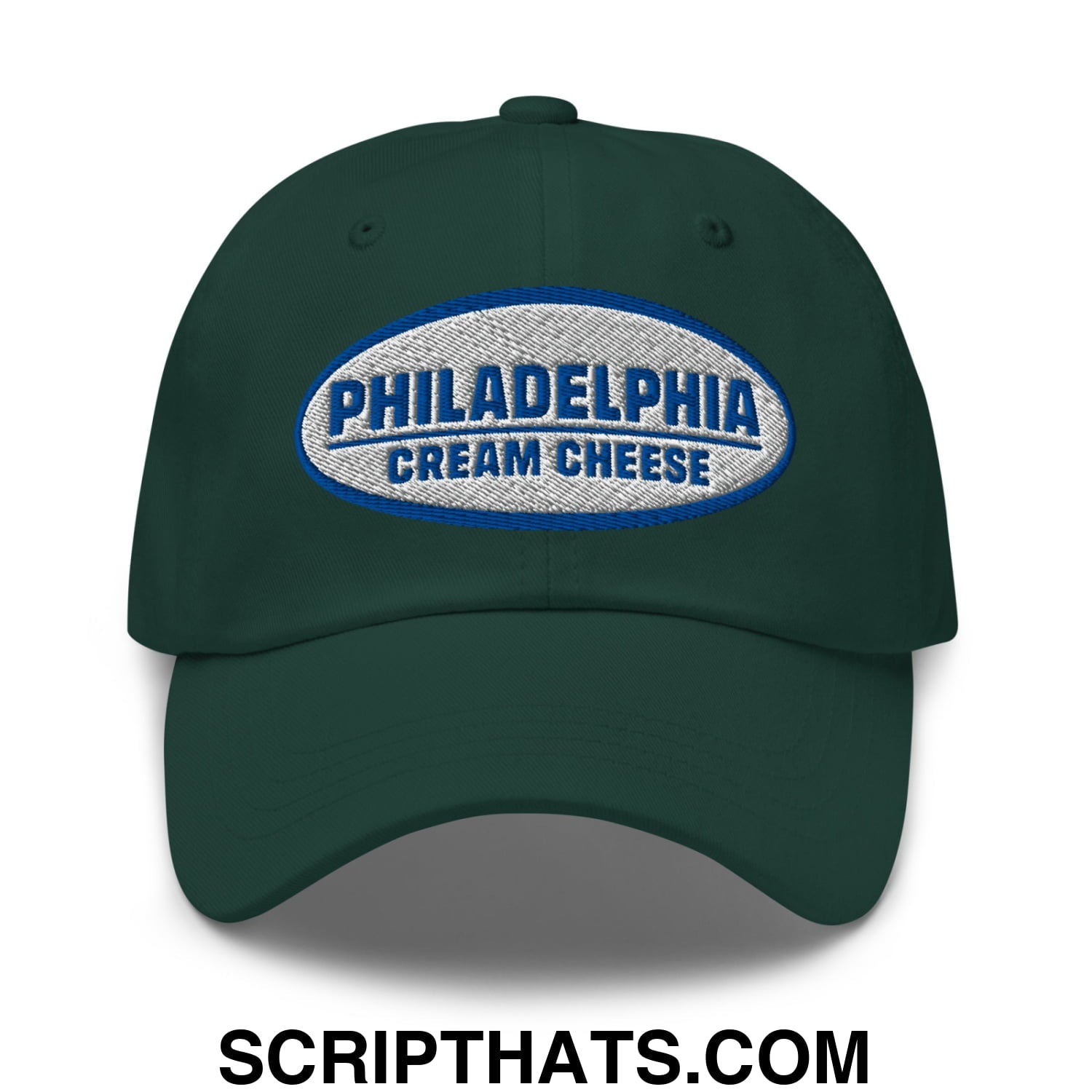 Philadelphia Cream Cheese Embroidered Unstructured Dad Hat Spruce