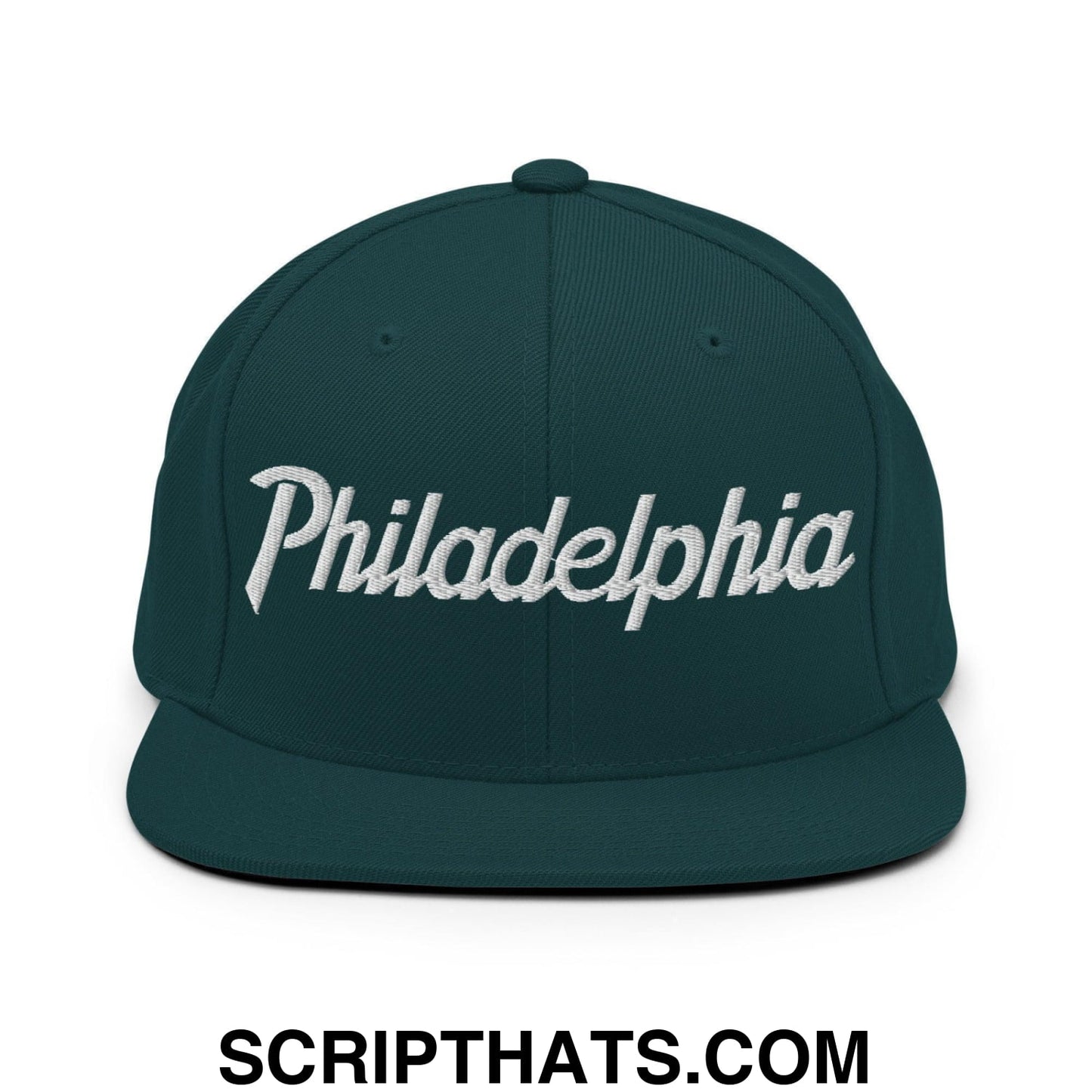 Philadelphia Script Snapback Hat Spruce