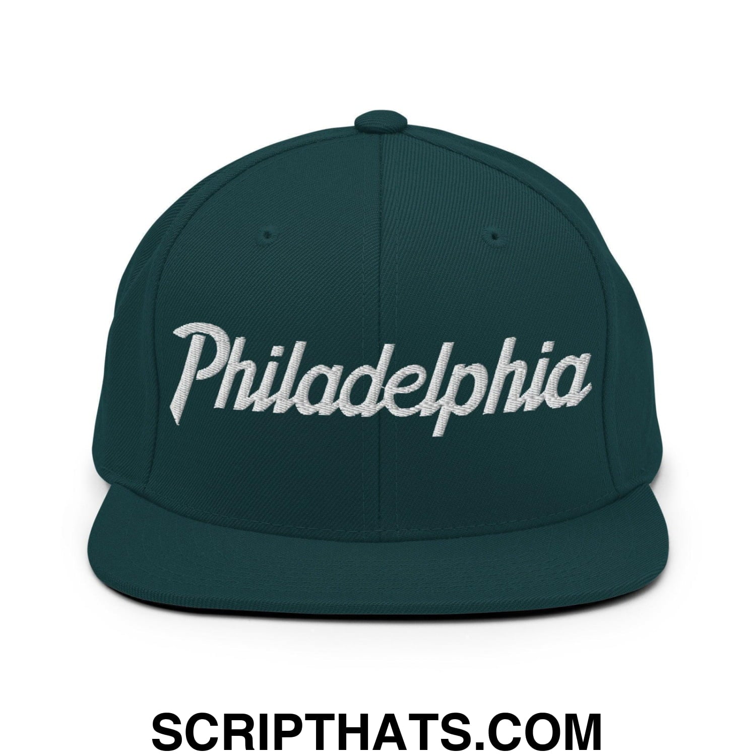 Philadelphia Script Snapback Hat Spruce
