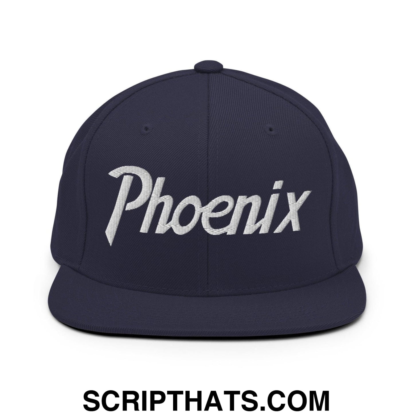Phoenix Script Snapback Hat Navy