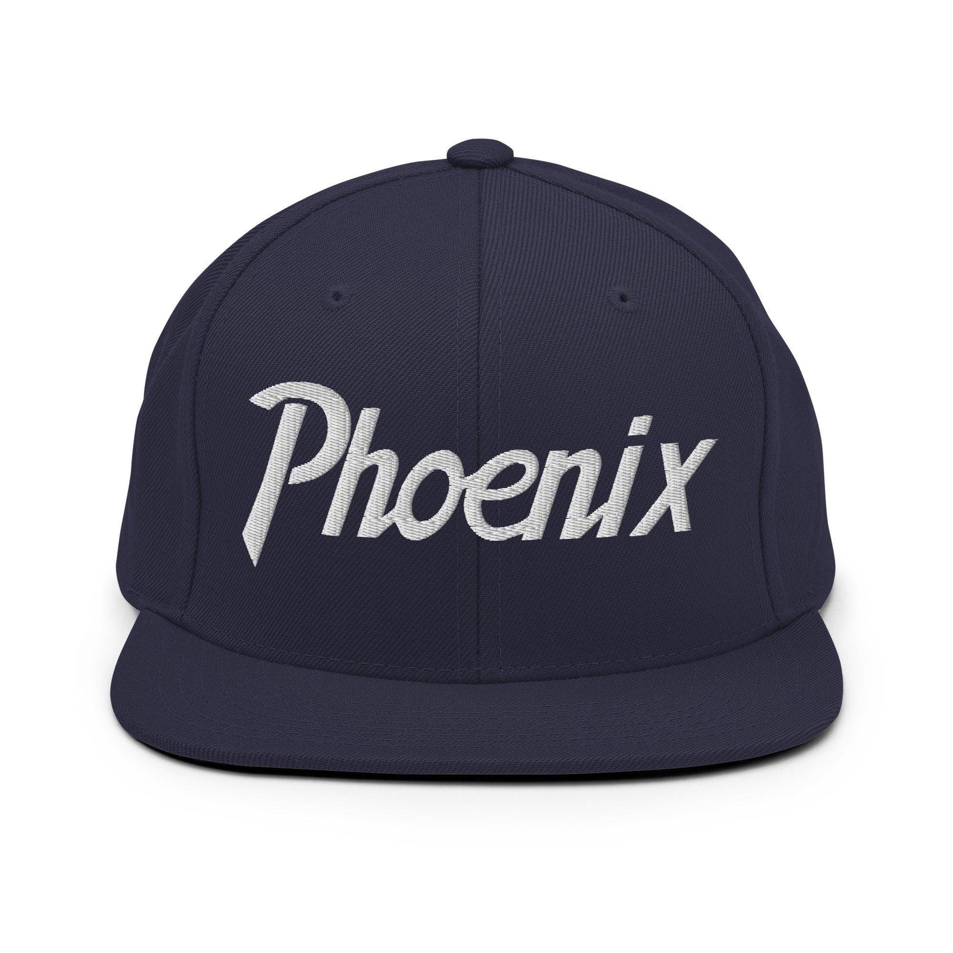 Phoenix Script Snapback Hat Navy
