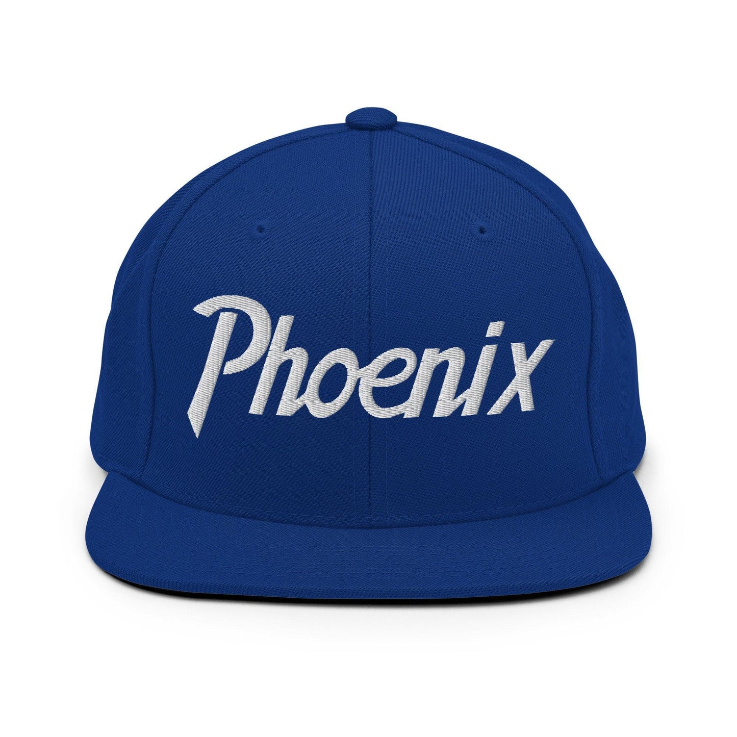 Phoenix Script Snapback Hat Royal Blue