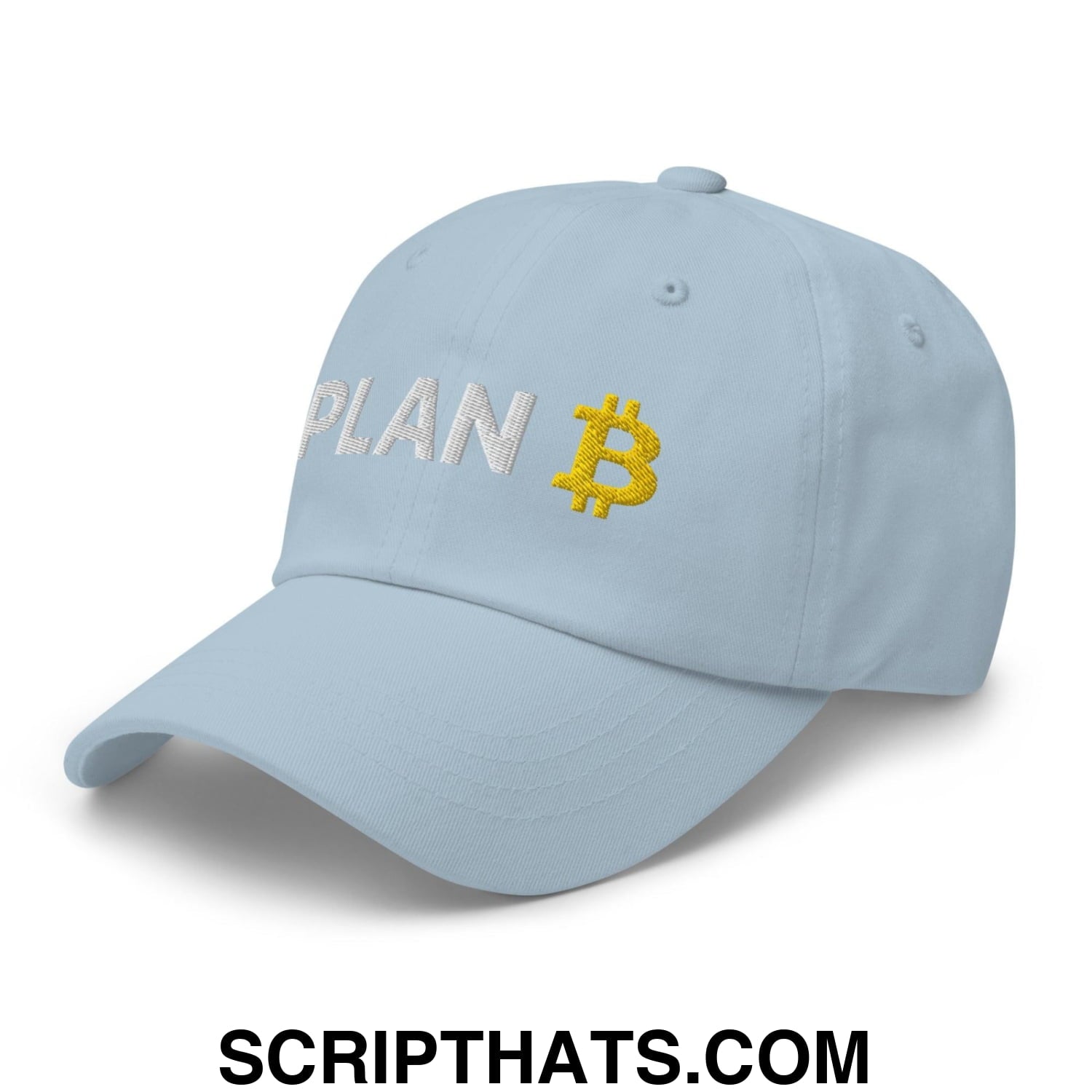 Plan Bitcoin Dad Hat Light Blue