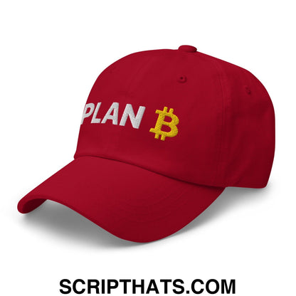 Plan Bitcoin Dad Hat Cranberry