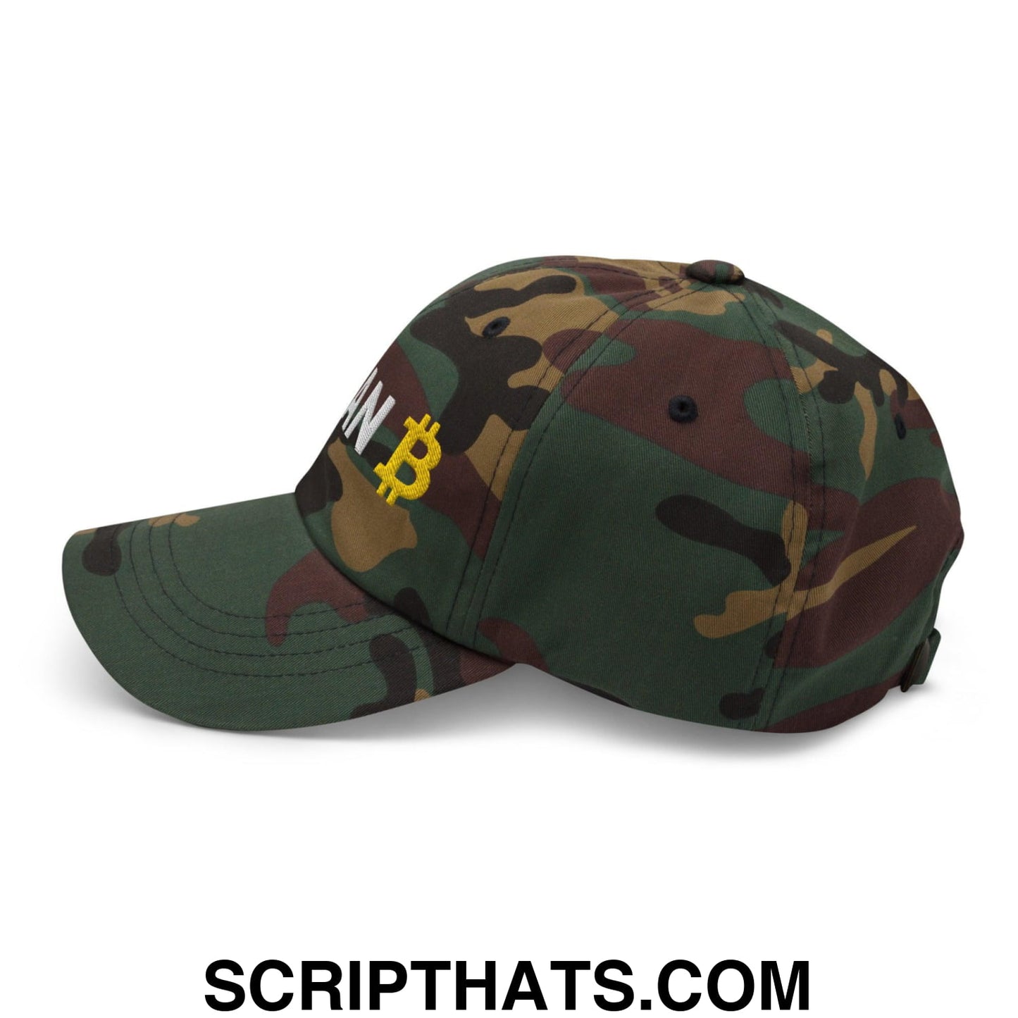 Plan Bitcoin Dad Hat Green Camo