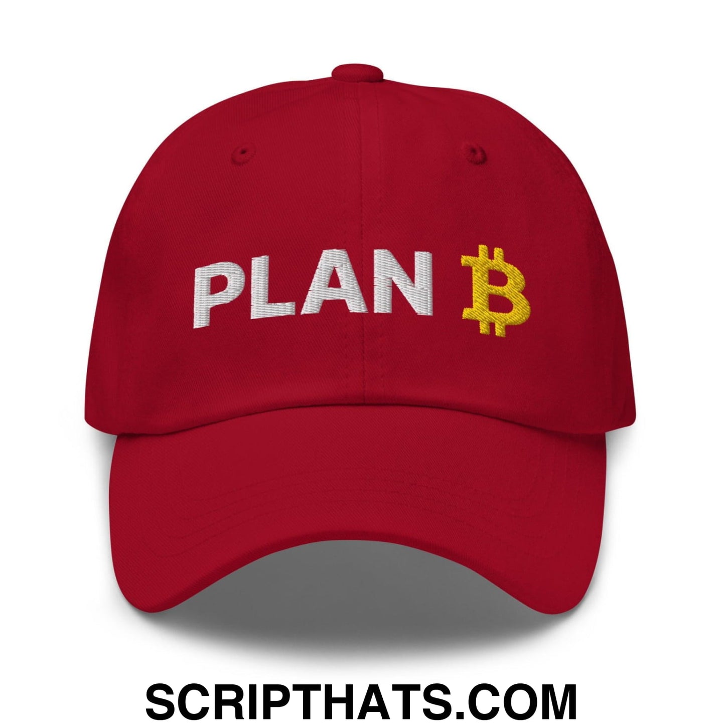 Plan Bitcoin Dad Hat Cranberry