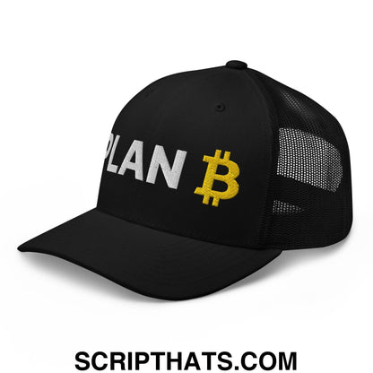 Plan Bitcoin Retro Trucker Hat Black