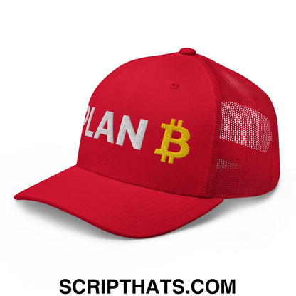 Plan Bitcoin Retro Trucker Hat Red