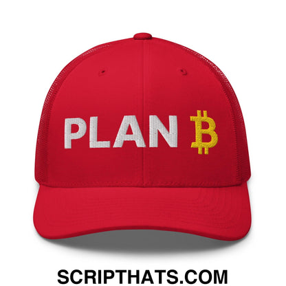 Plan Bitcoin Retro Trucker Hat Red
