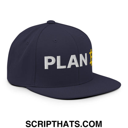 Plan Bitcoin Snapback Hat Navy