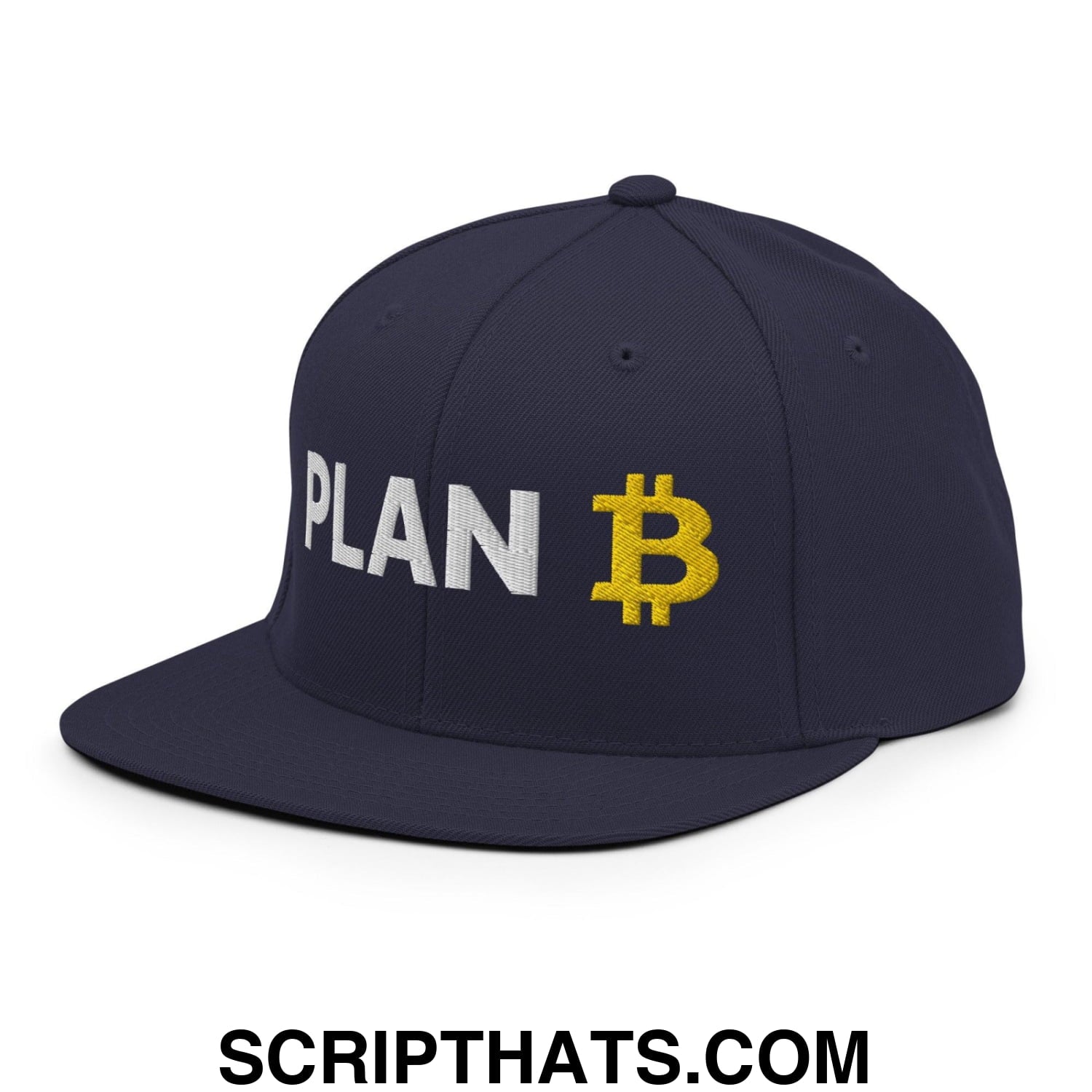Plan Bitcoin Snapback Hat Navy