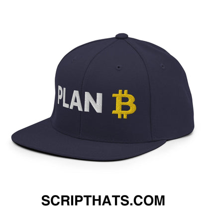 Plan Bitcoin Snapback Hat Navy