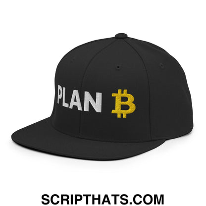 Plan Bitcoin Snapback Hat Black