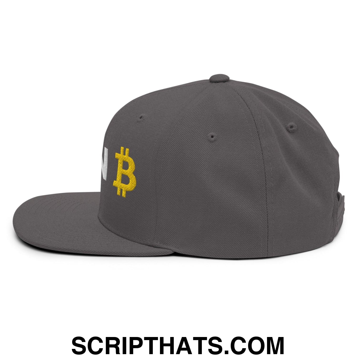 Plan Bitcoin Snapback Hat Dark Grey
