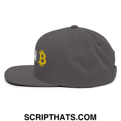 Plan Bitcoin Snapback Hat Dark Grey