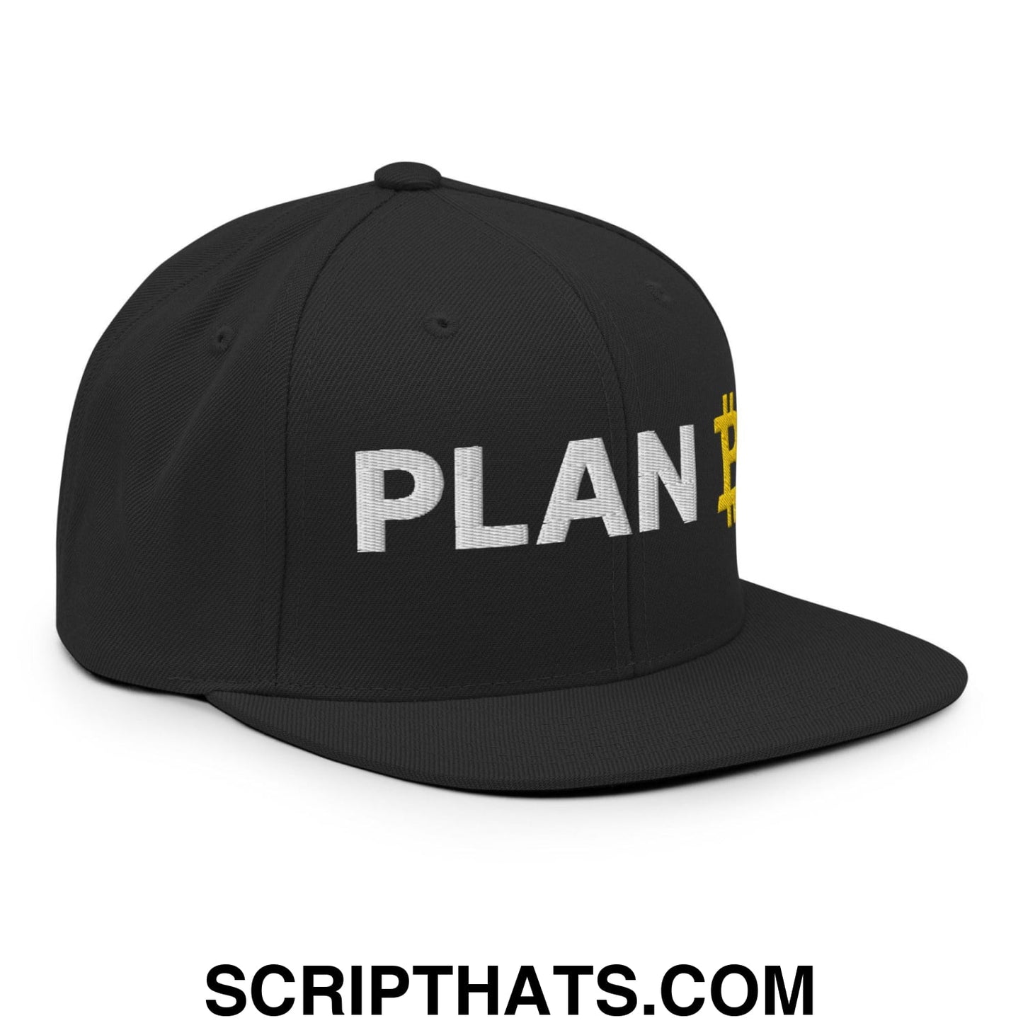 Plan Bitcoin Snapback Hat Black