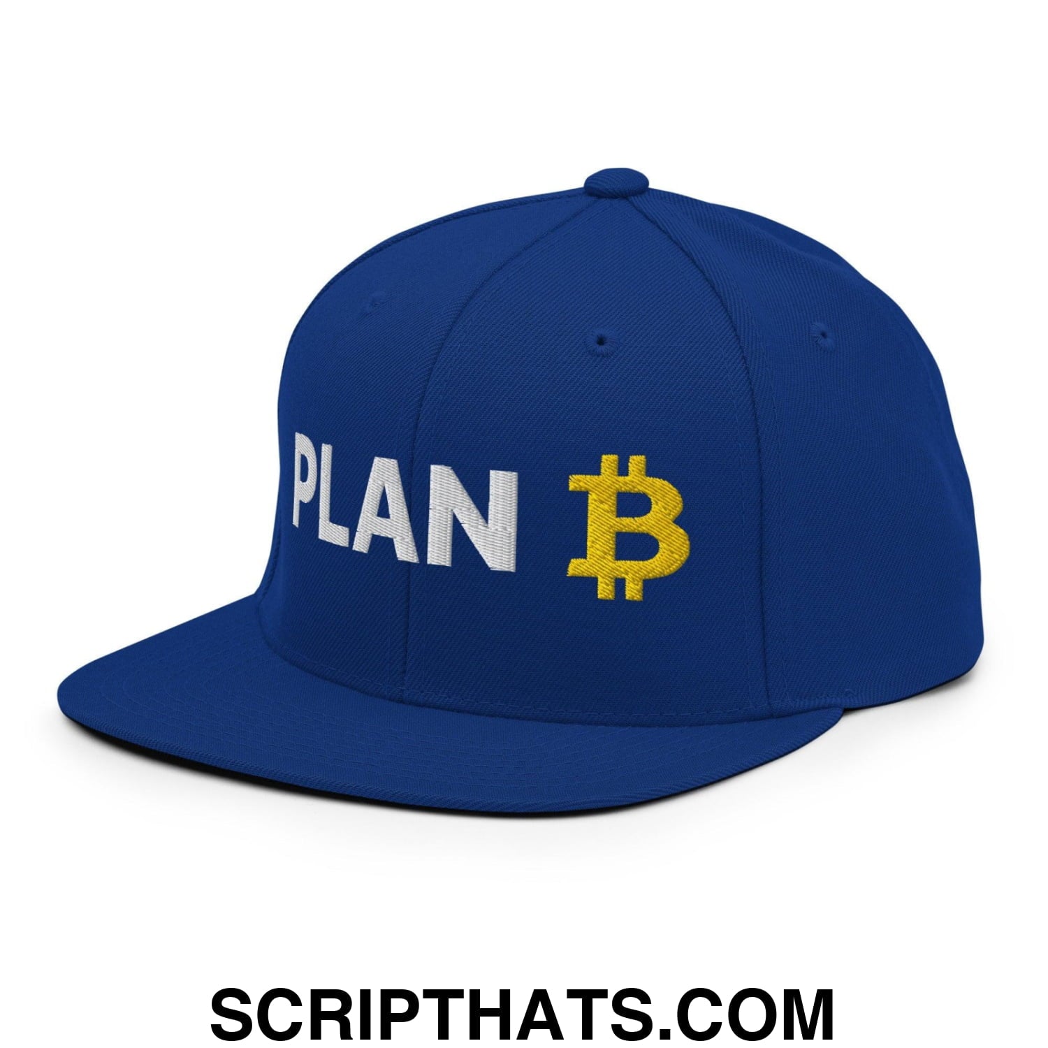 Plan Bitcoin Snapback Hat Royal Blue