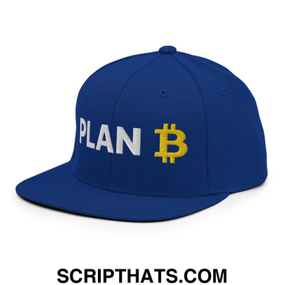 Plan Bitcoin Snapback Hat Royal Blue