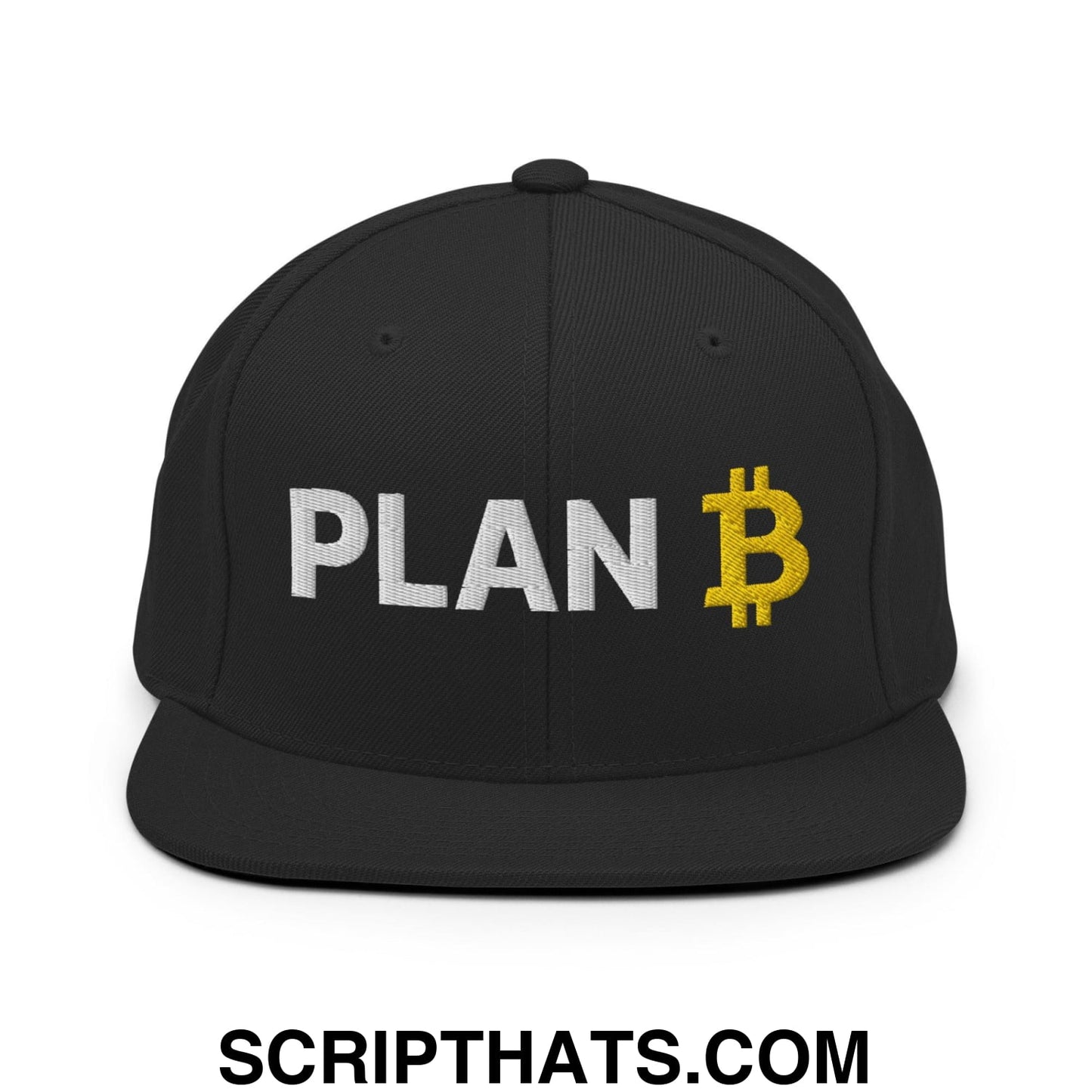 Plan Bitcoin Snapback Hat Black
