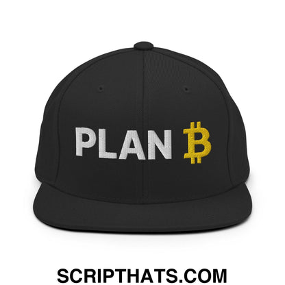 Plan Bitcoin Snapback Hat Black