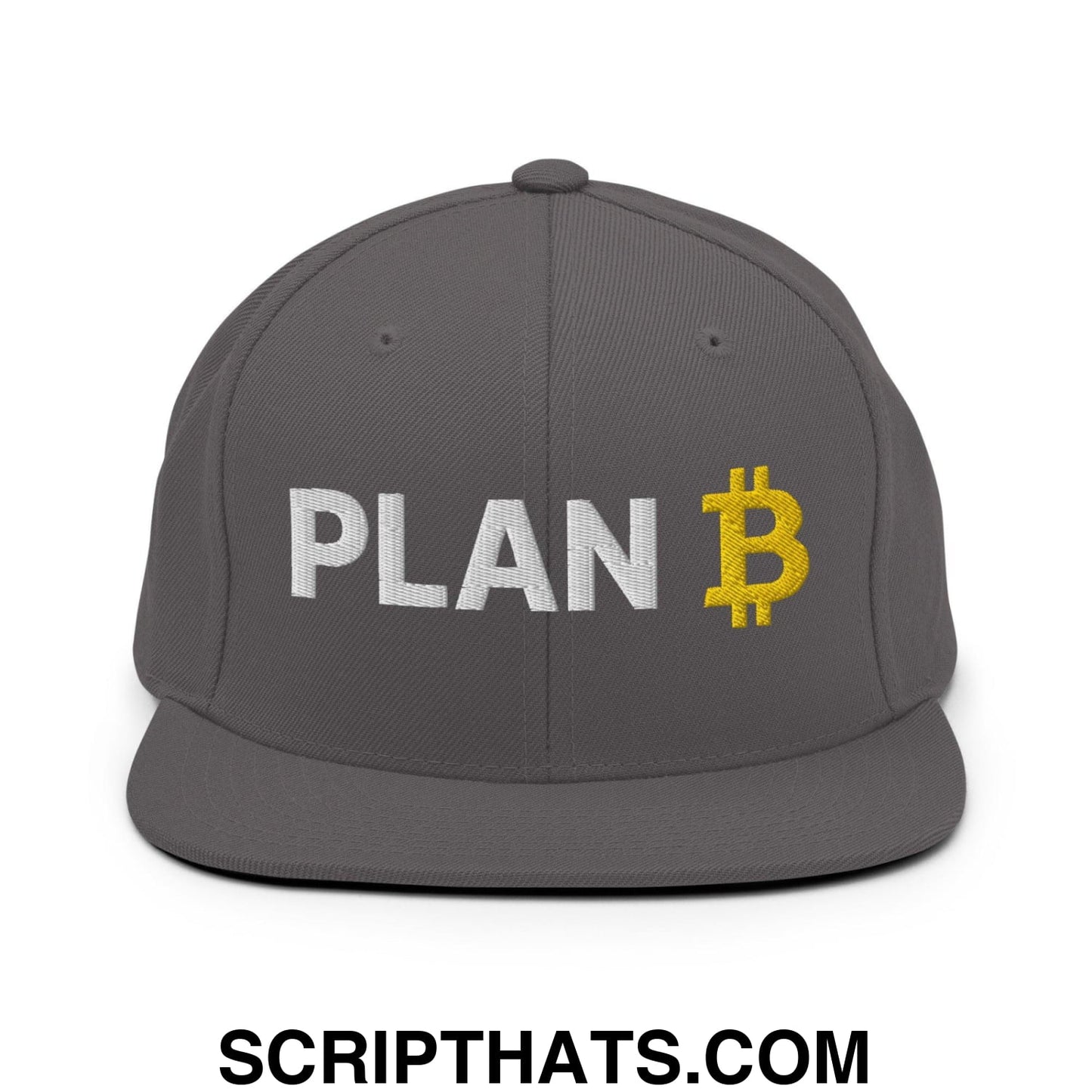 Plan Bitcoin Snapback Hat Dark Grey
