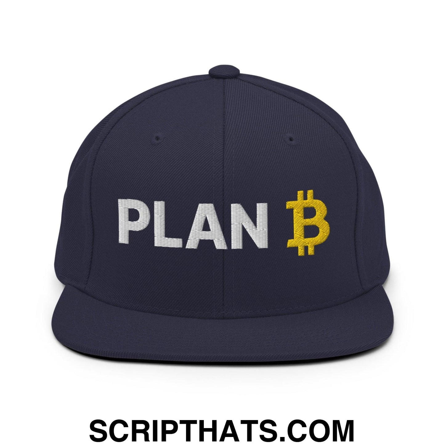 Plan Bitcoin Snapback Hat Navy