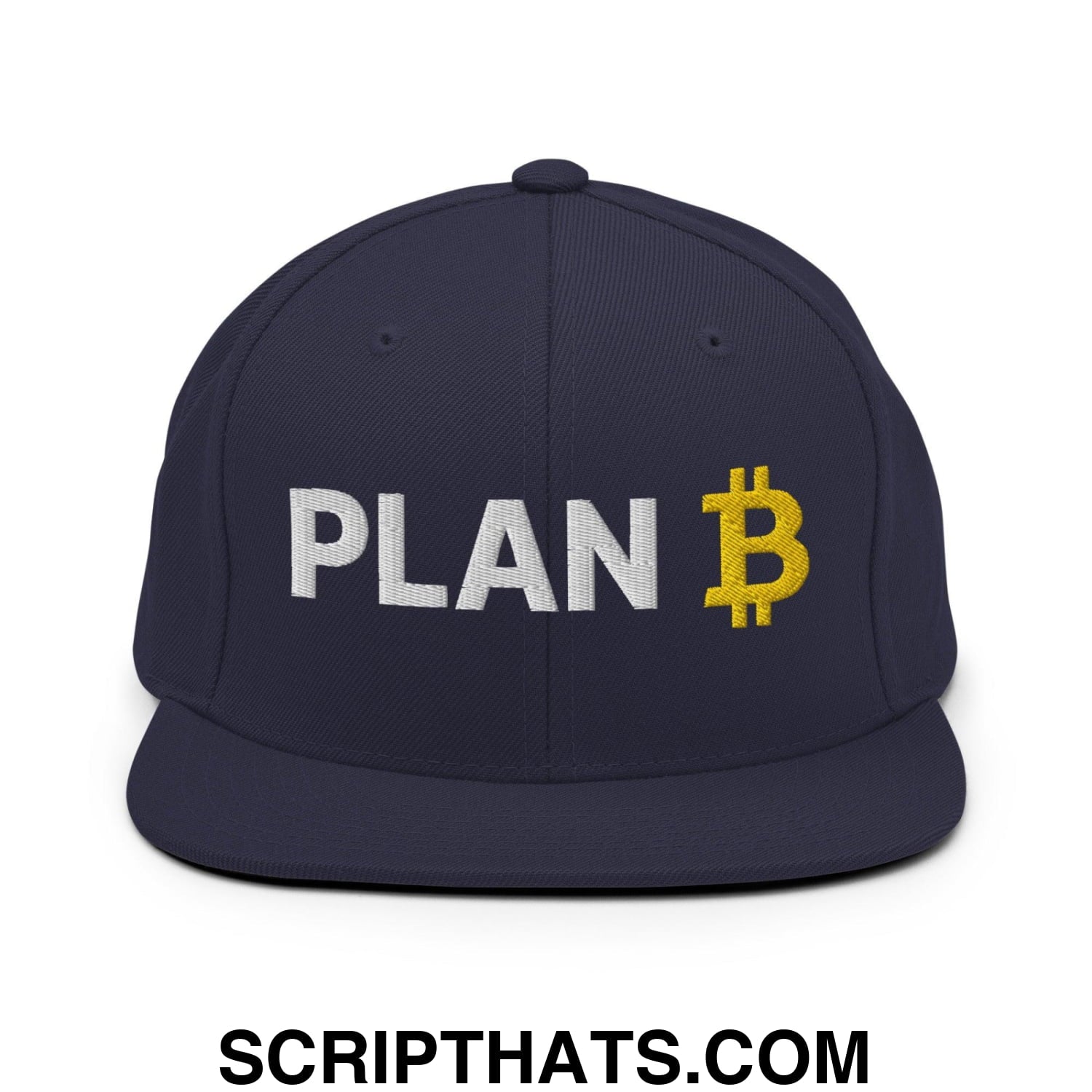 Plan Bitcoin Snapback Hat Navy