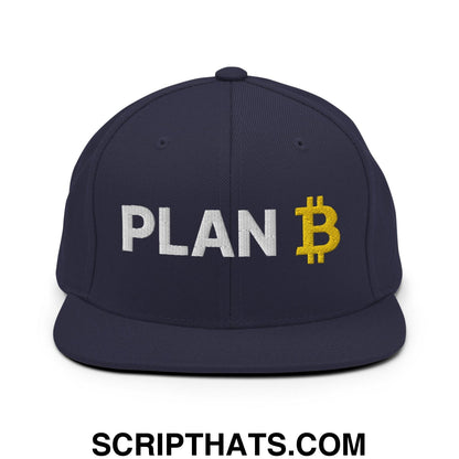 Plan Bitcoin Snapback Hat Navy