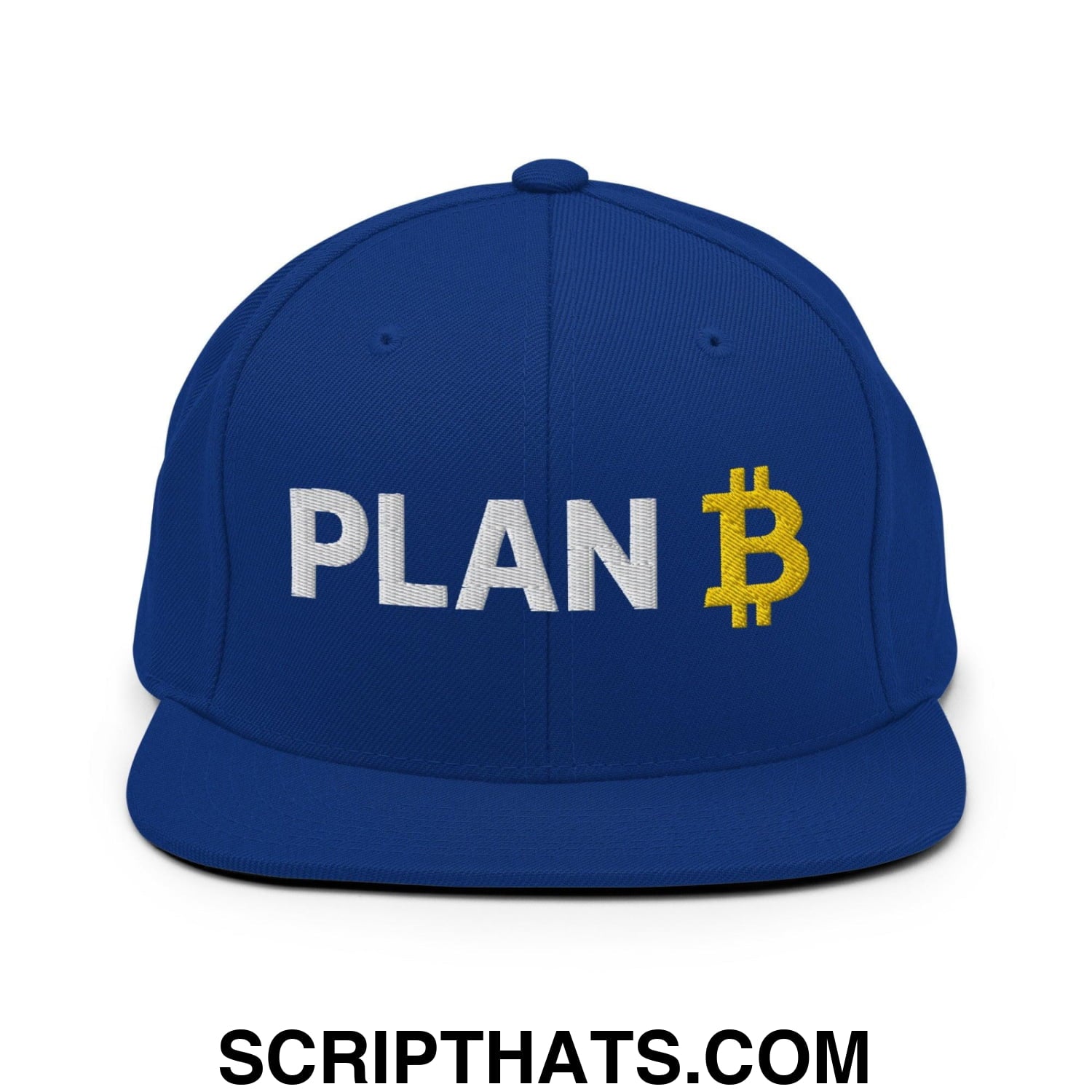 Plan Bitcoin Snapback Hat Royal Blue
