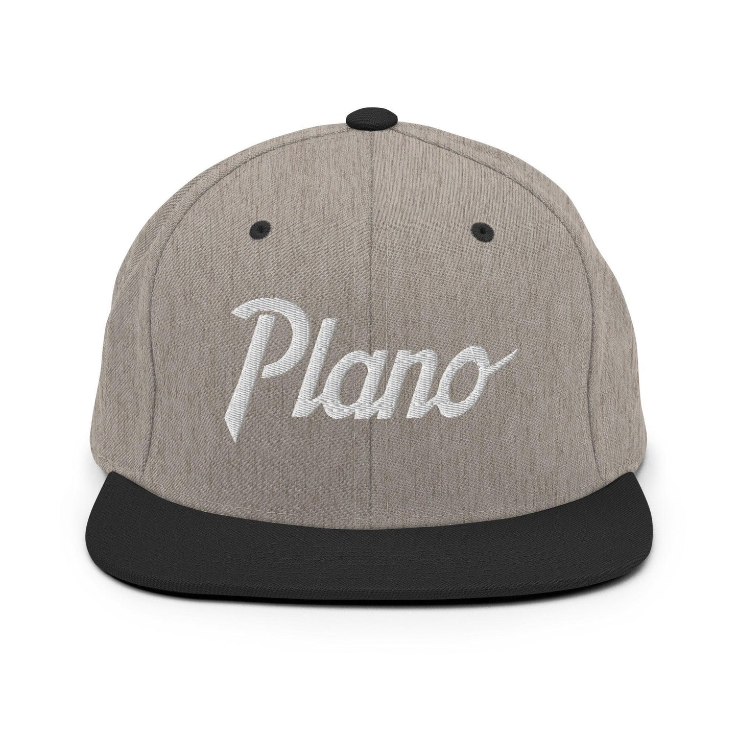 Plano Script Snapback Hat Heather/Black