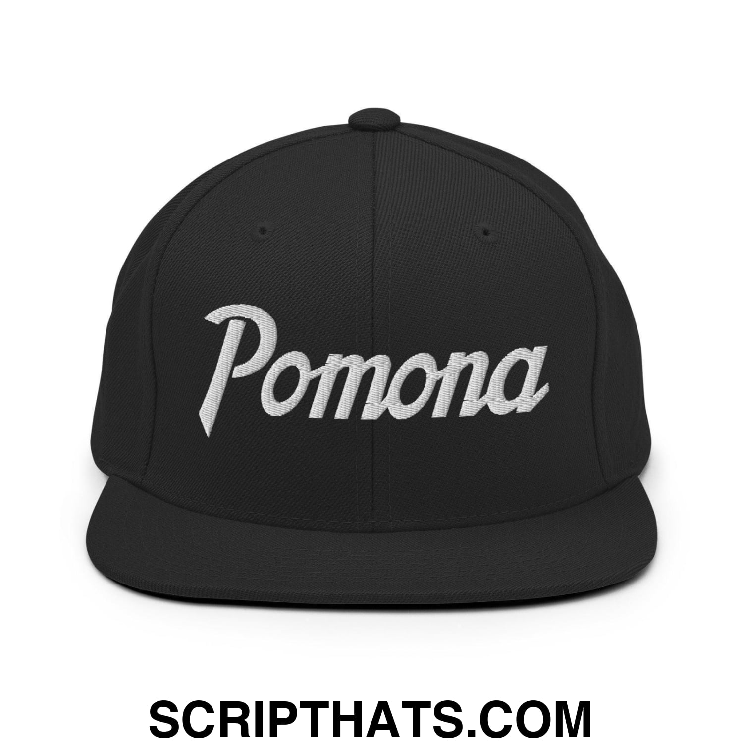 Pomona Snapback Hat Black