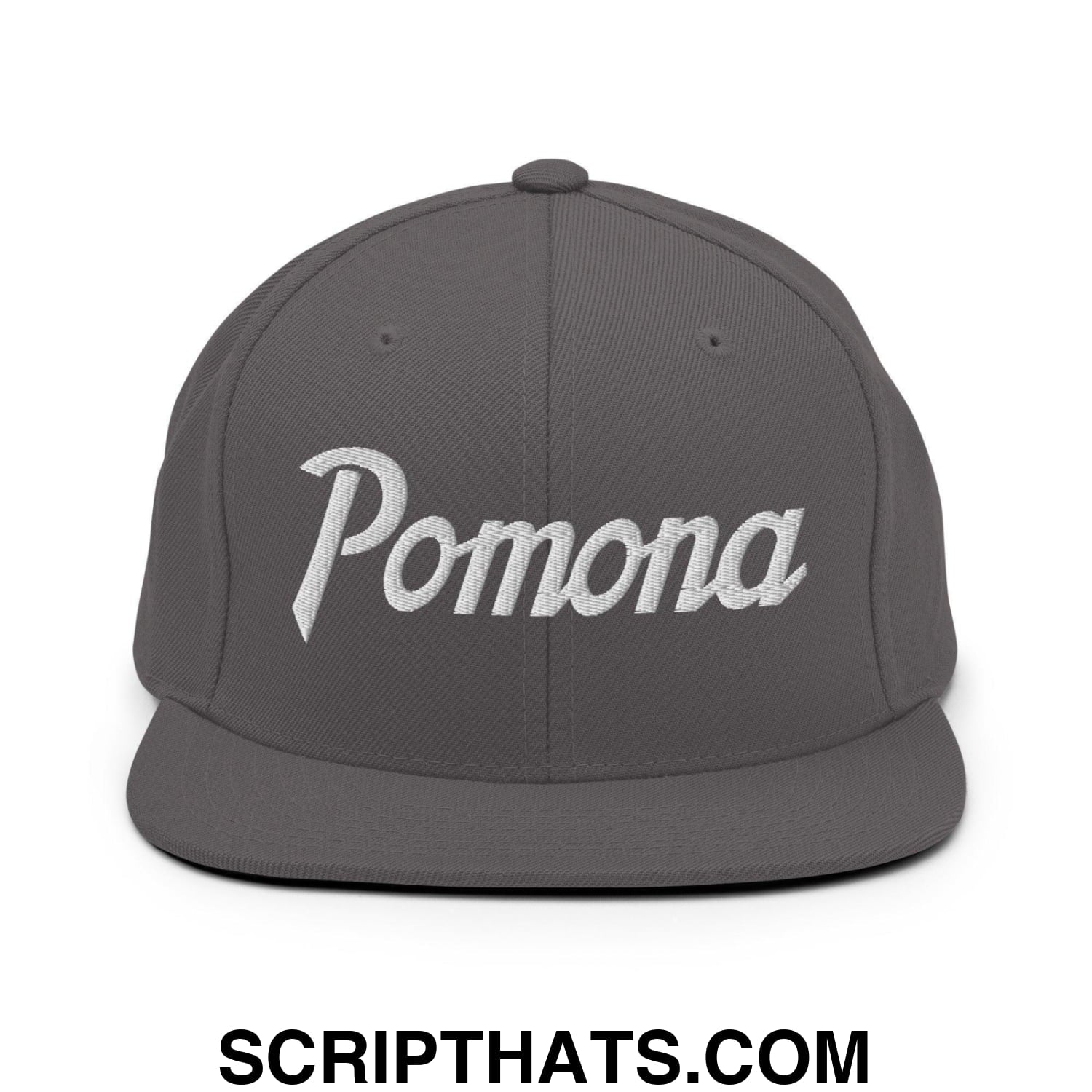 Pomona Snapback Hat Dark Grey
