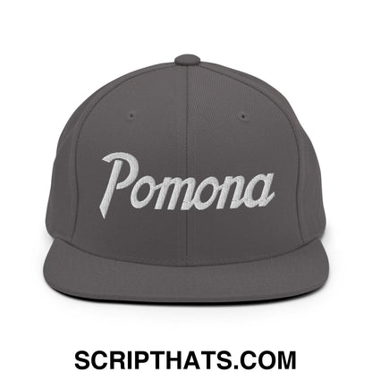 Pomona Snapback Hat Dark Grey