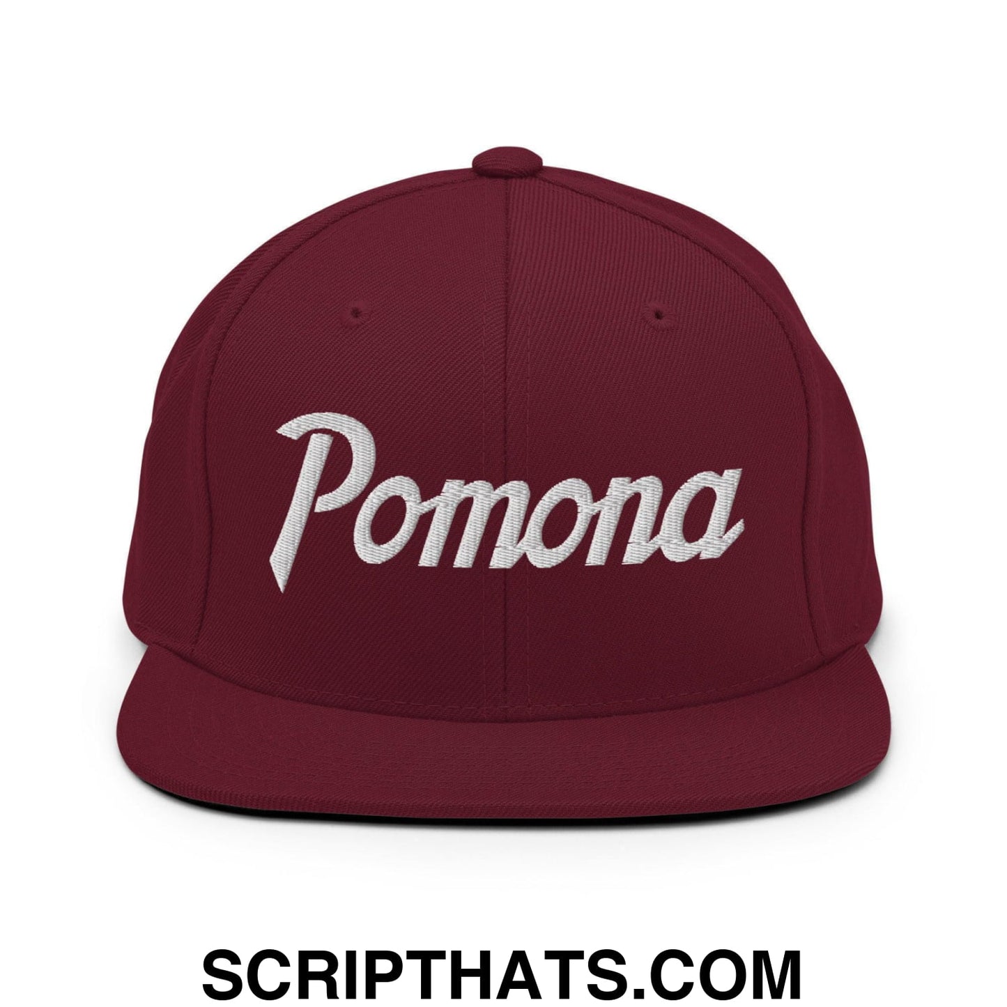 Pomona Snapback Hat Maroon