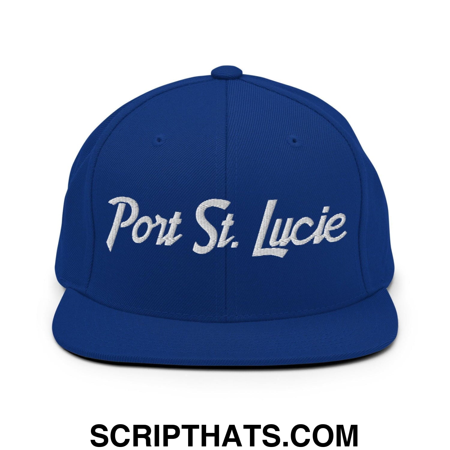 Port St. Lucie Script Snapback Hat Royal Blue