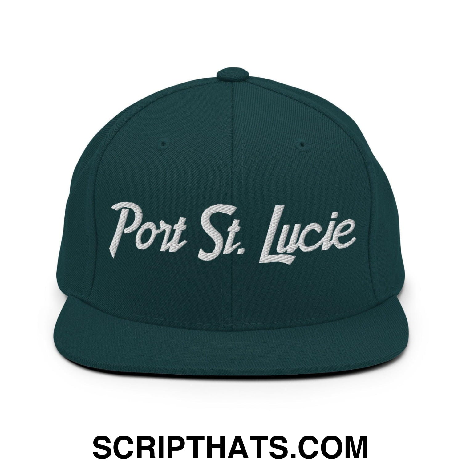 Port St. Lucie Script Snapback Hat Spruce