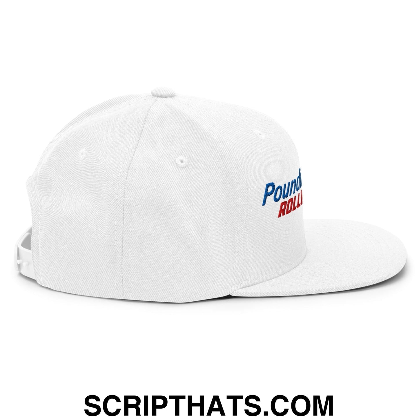 Poundin' Natties Rollin' Fatties Embroidered Flat Bill Brim Snapback Hat Default Title