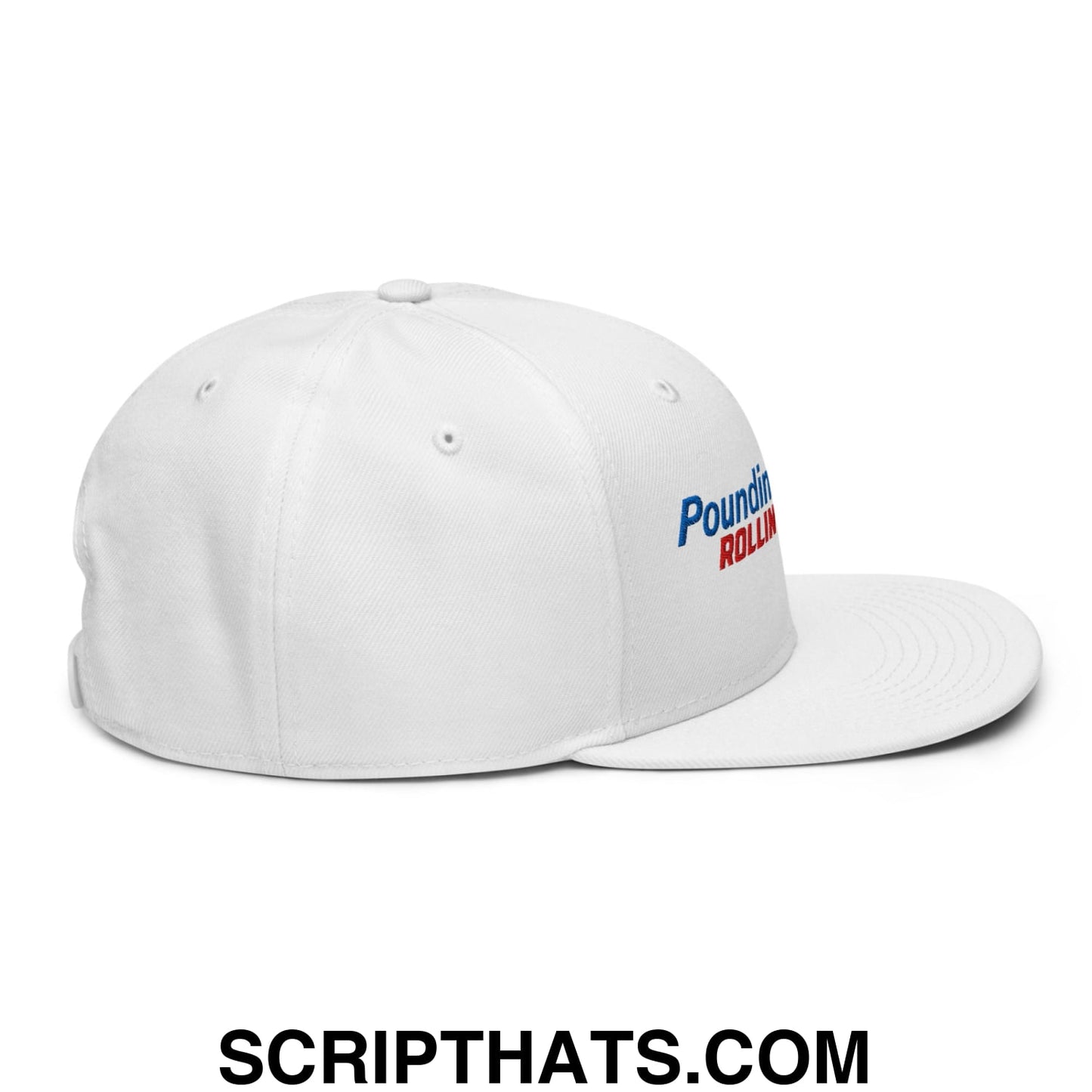 Poundin' Natties Rollin' Fatties Embroidered Flat Brim Bill Snapback Hat Default Title