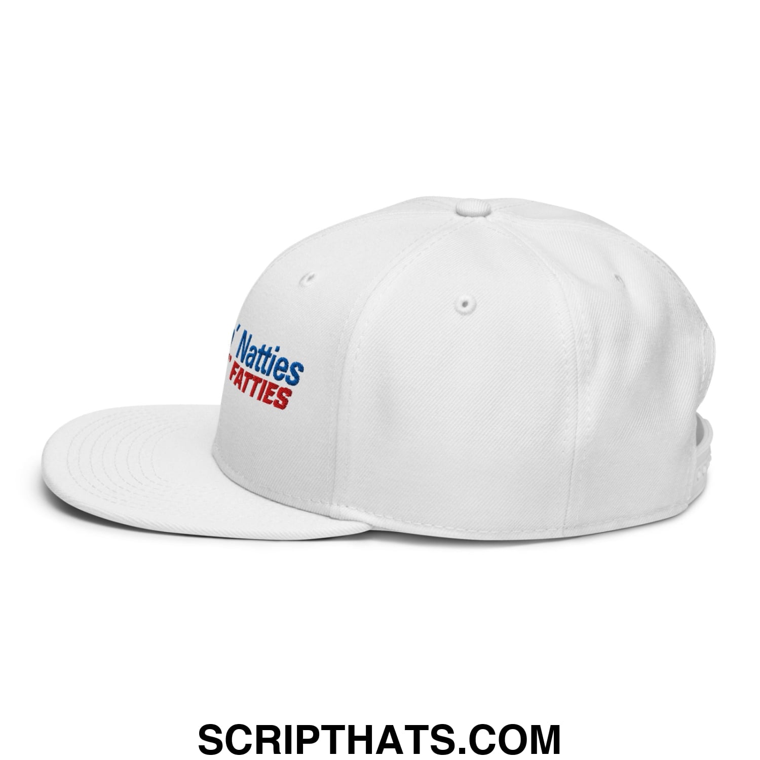 Poundin' Natties Rollin' Fatties Embroidered Flat Brim Bill Snapback Hat Default Title